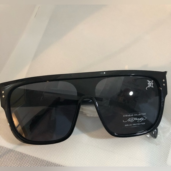 Ed Hardy frameless reflective futuristic love kills slowly shield sunglasses new main image 13
